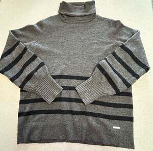 Michael Michael Kors Striped Turtleneck Sweater Size L